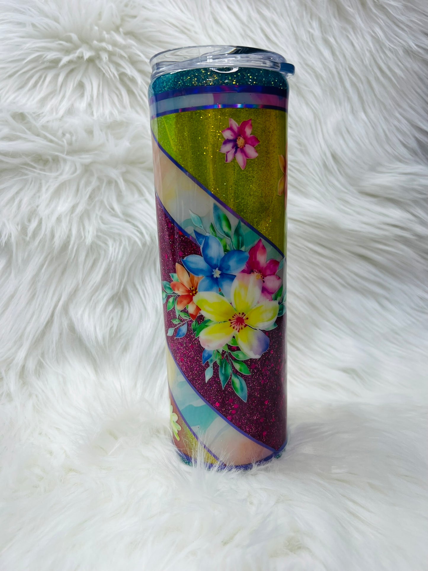 Flower multimedia 30 oz Skinny Tumbler