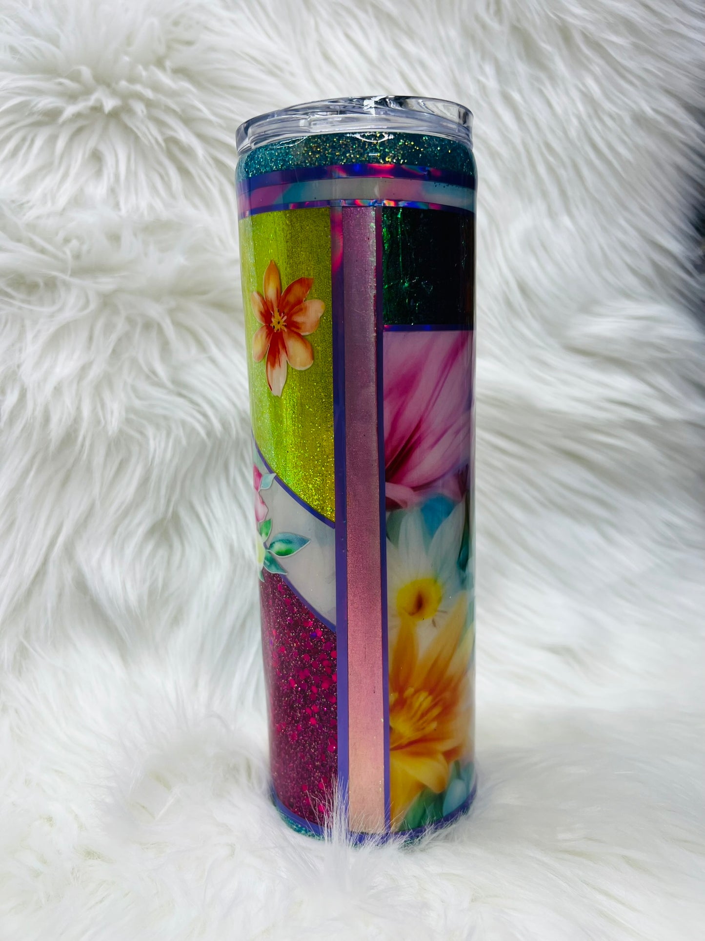 Flower multimedia 30 oz Skinny Tumbler