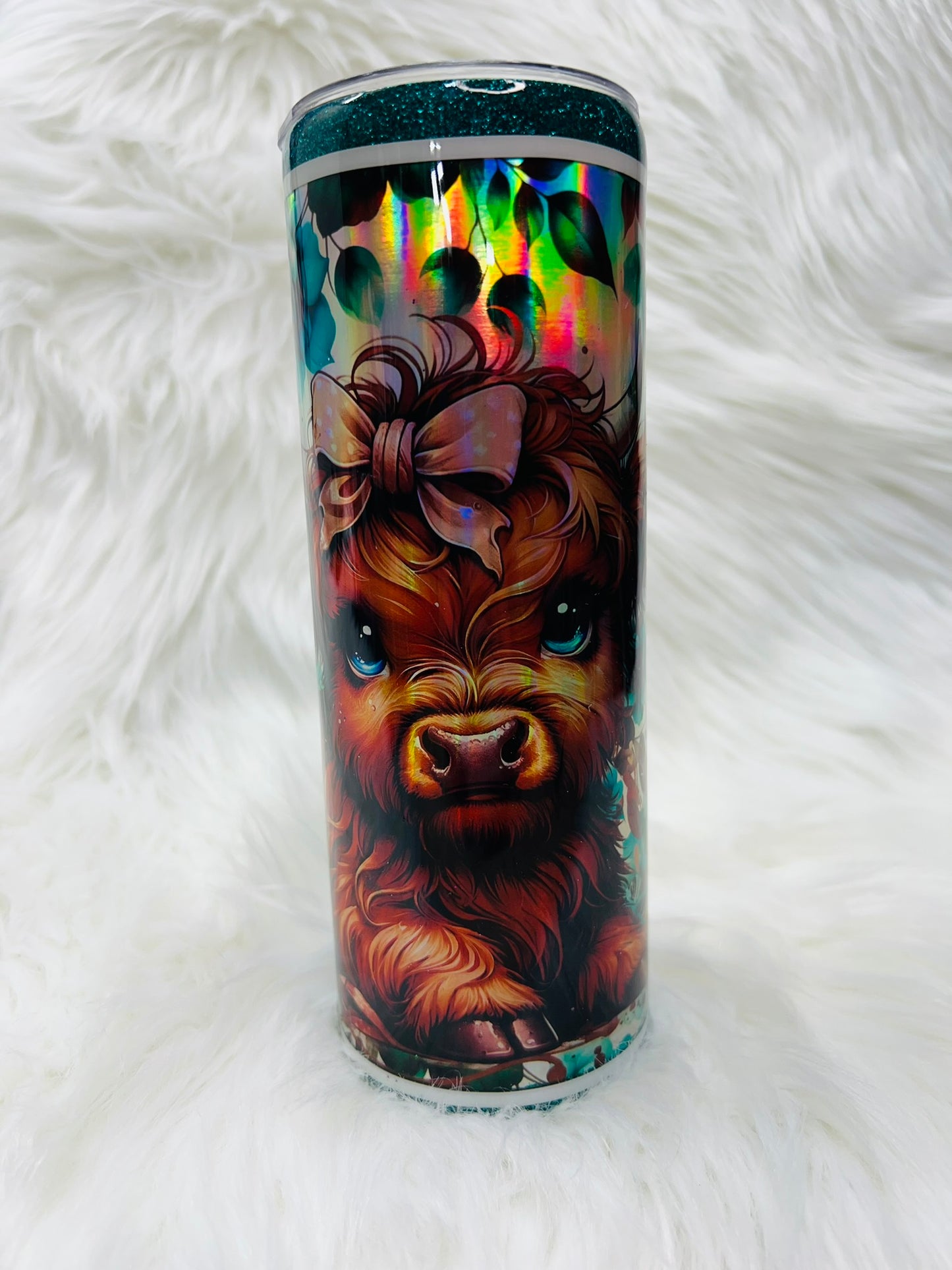 Highland Cow 20 oz Skinny Tumbler