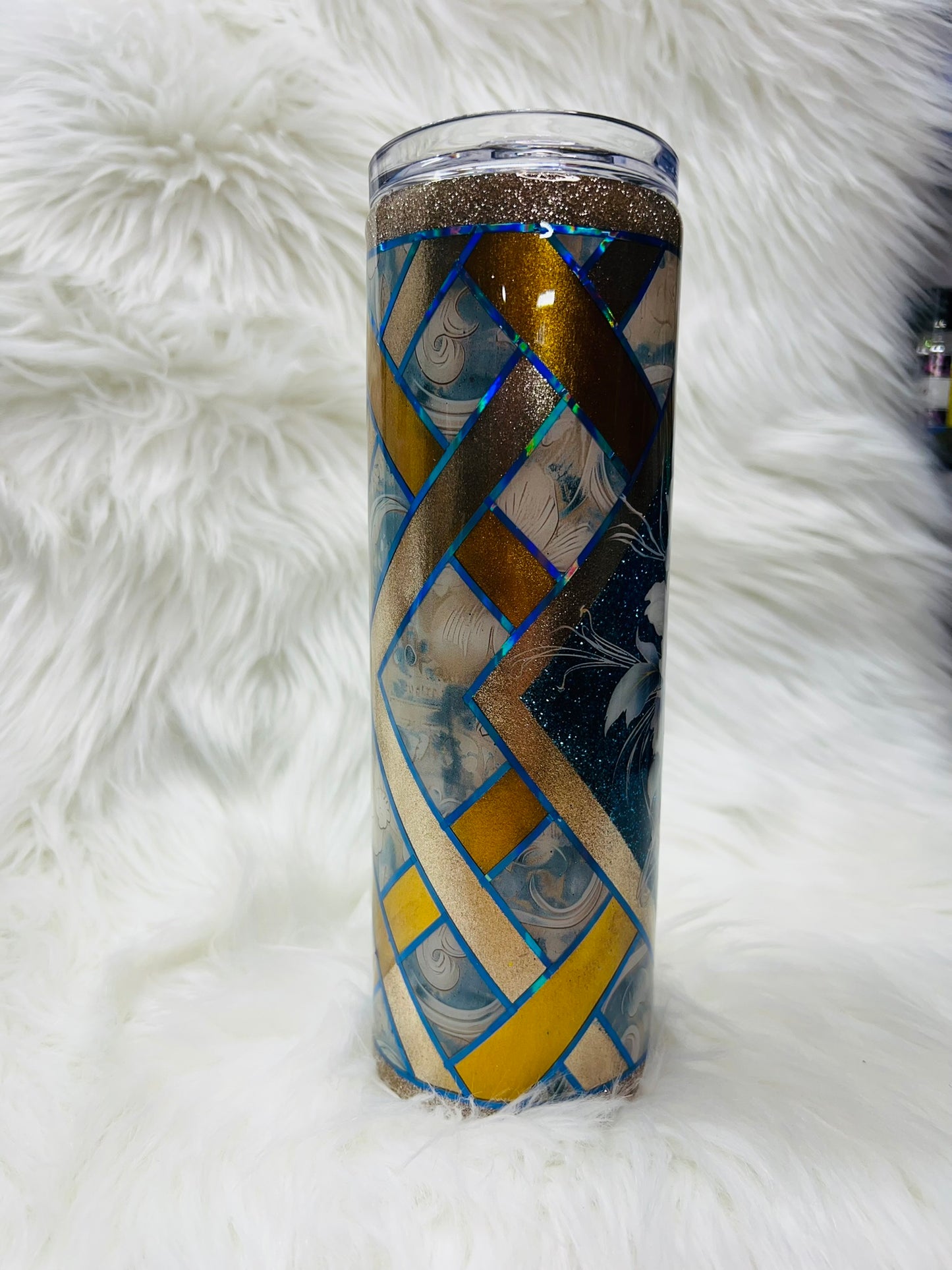 Rustic Basketweave 30 oz Skinny Tumbler