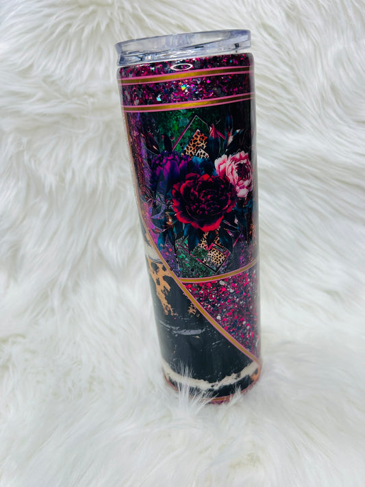 Dark Roses Multimedia 30 oz Skinny Tumbler