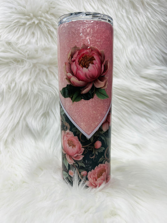 Pink Peony 30 oz Skinny Tumbler