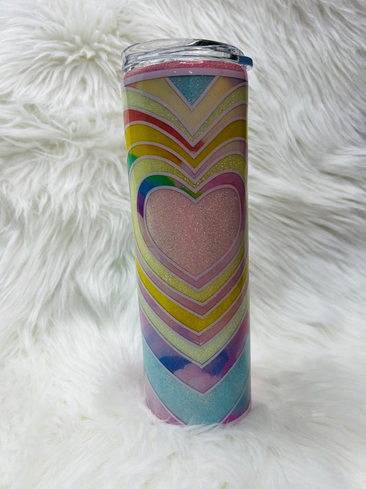Repeating Hearts 2.0 30 oz Skinny Tumbler