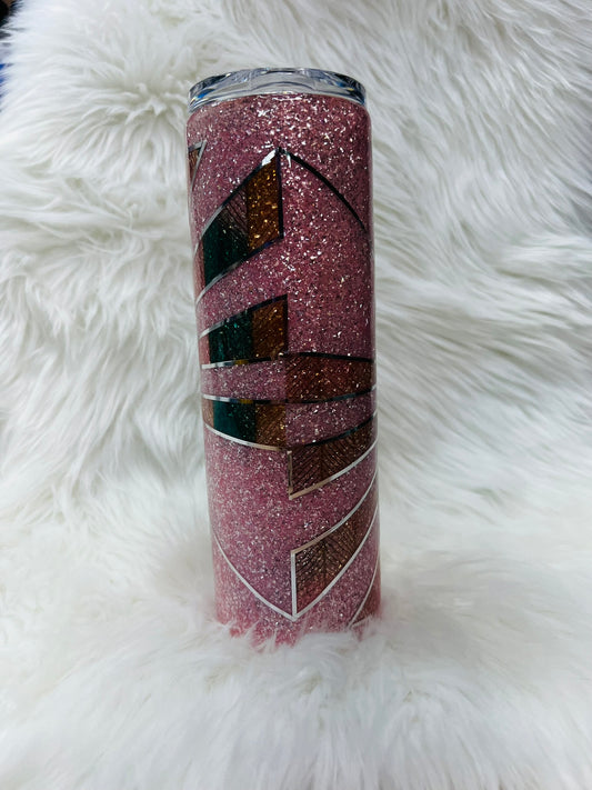 Art Deco Flower 30 oz Skinny Tumbler