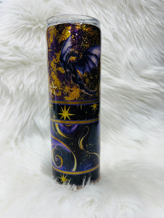 Dragon and Dragonfly 30 oz Skinny Tumbler