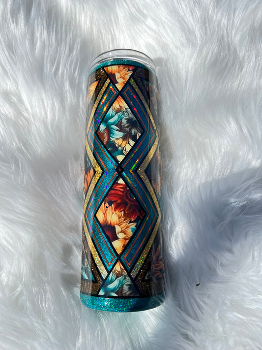 Sunflower Template 30 oz Skinny Tumbler