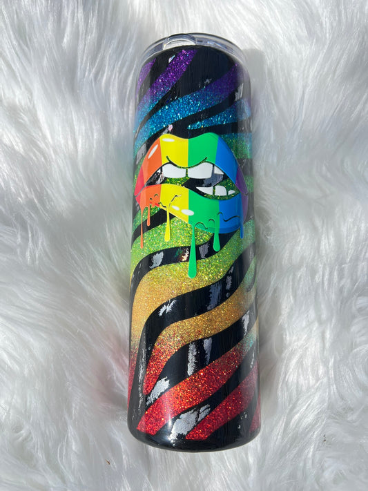 Rainbow Kiss 30 oz Skinny Tumbler