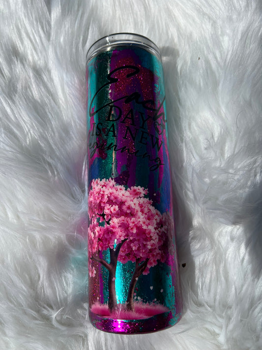 Cherry Blossom 30 oz Skinny Tumbler