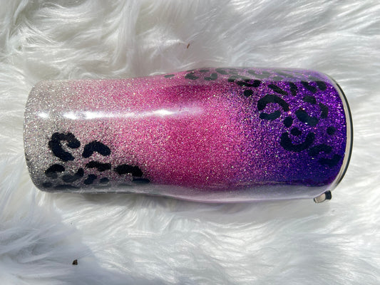 Purple Ombre Leopard 30 oz Curve Tumbler